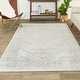 preview thumbnail 17 of 19, Pascale Distressed Border Area Rug 2'7" x 7' Runner - Grey