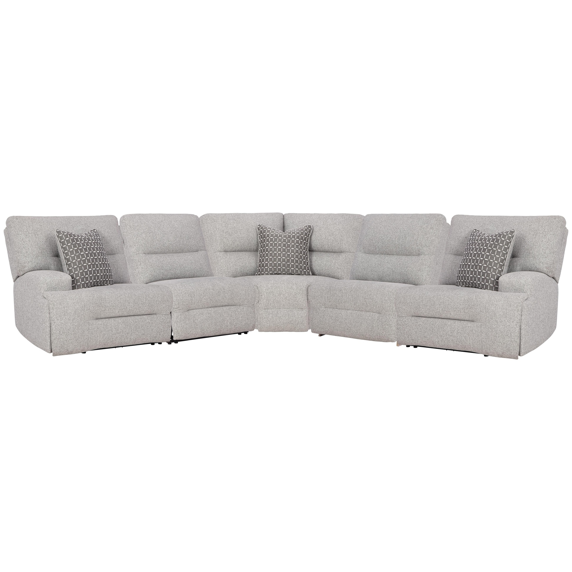 Signature Design by Ashley Acklen Place 5-piece Power Reclining Sectional - 124"W x 124"D x 42"H