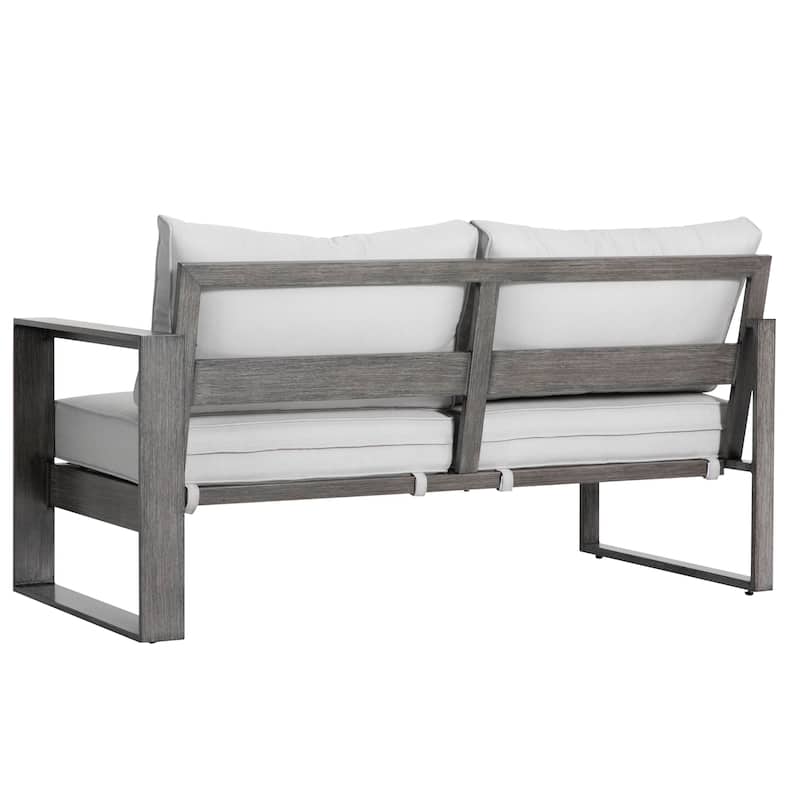 Walsh 4-Piece Outdoor Aluminum Sectional Sofa Set