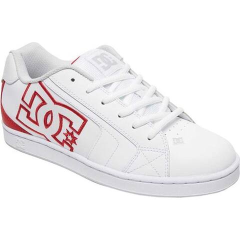 white leather dc shoes