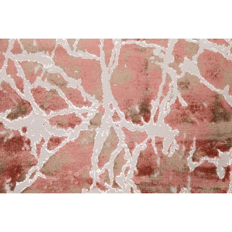 Abstract Transitional Turkish Oriental Rug Contemporary Carpet