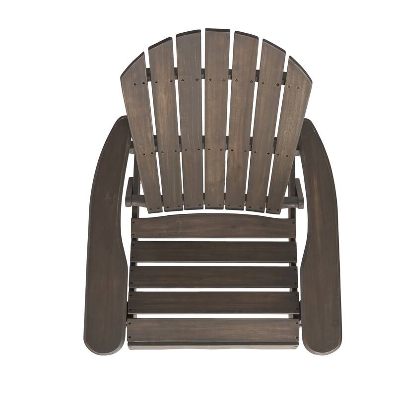 Hanlee Outdoor Rustic Acacia Wood Folding Adirondack Chair (Set of 2) by Christopher Knight Home