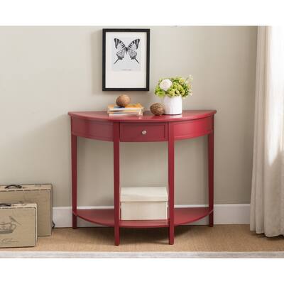 Red Wood Console table