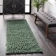 preview thumbnail 52 of 78, Brooklyn Rug Co Kara Solid Shag Area Rug 2' 8" x 8' Runner - Green