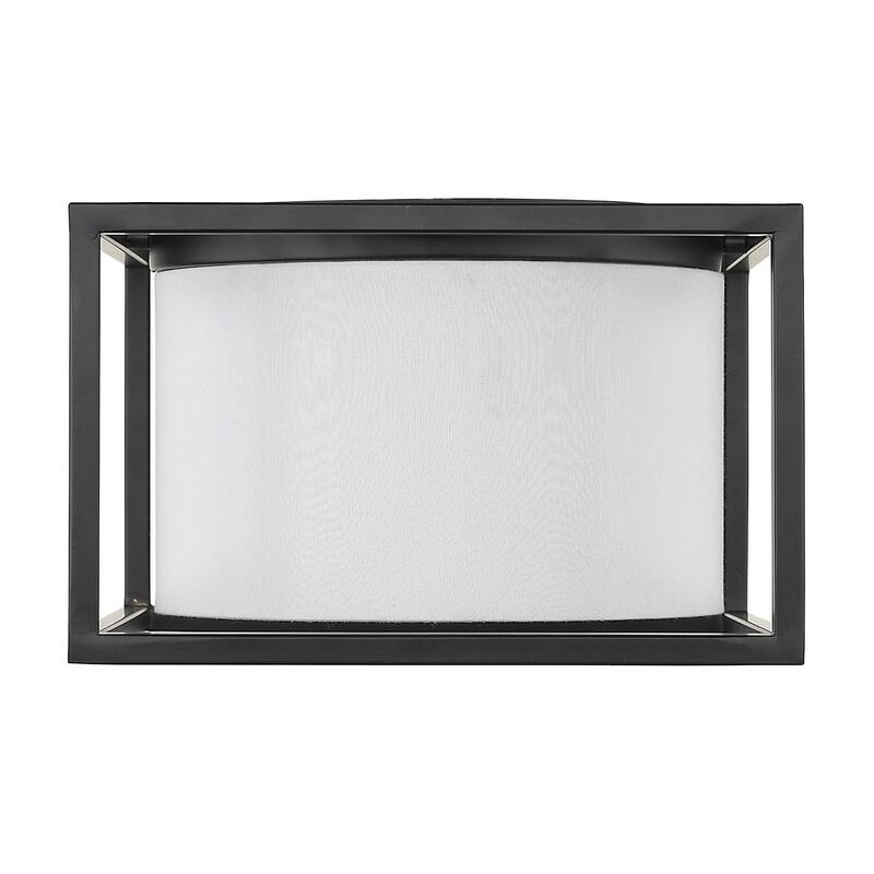 Golden Lighting Manhattan 2 Light 12" Wide Flush Mount Square Ceiling
