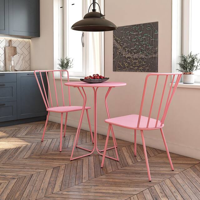 The Novogratz Poolside Collection Heidi 3 Piece Outdoor Bistro Set 3 Piece