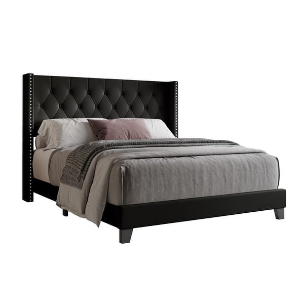 Homer Tufted Upholstered Panel Bed