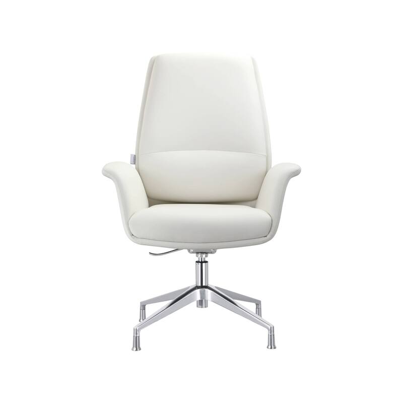 Summit Modern Office Chair with Adjustable Height and Swivel - White