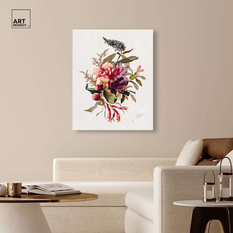Winter-Flowering Plants Canvas by Art Remedy, Gallery Wrapped