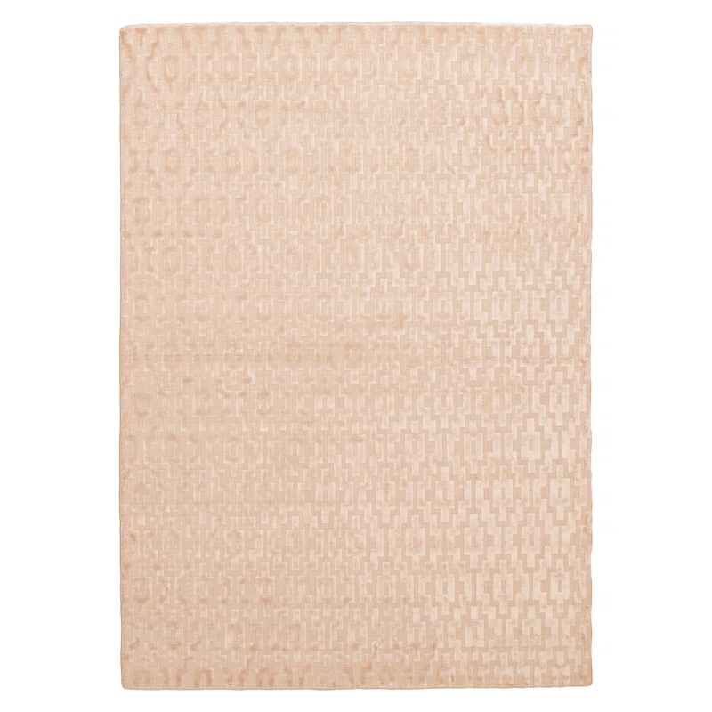 ECARPETGALLERY Hand Loomed Kashkuli Gabbeh Beige Viscose Rug - 5'4 x 7'6 - Beige - 5'4 x 7'6