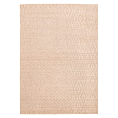 ECARPETGALLERY Hand Loomed Kashkuli Gabbeh Beige Viscose Rug - 5'4 x 7'6