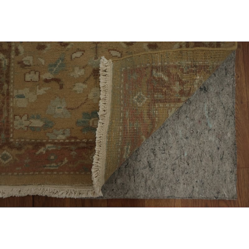 Hand Knotted Oriental 100% Wool Carpet Traditional All-Over Brown Ziegler Area Rug - 3' 10'' X 2' 1''