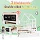 preview thumbnail 3 of 12, Solid Wood House Bed with Ladder and Storage Drawers for Kid Bedroom