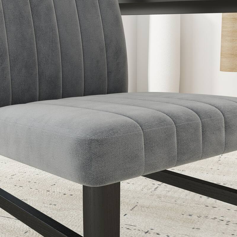 Contemporary Upholstered Dining Chairs, Set of 2