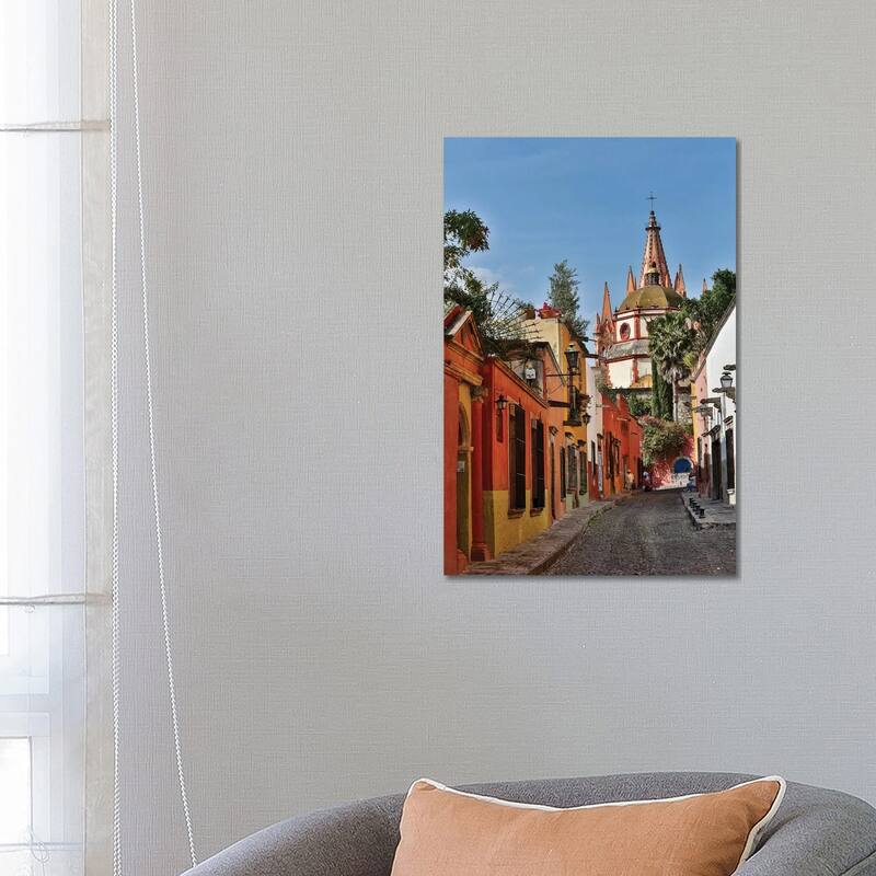 iCanvas "San Miguel De Allende, Mexico. Ornate Parroquia de San Miguel Archangel." by Darrell Gulin Canvas Print - 26x18x1.5
