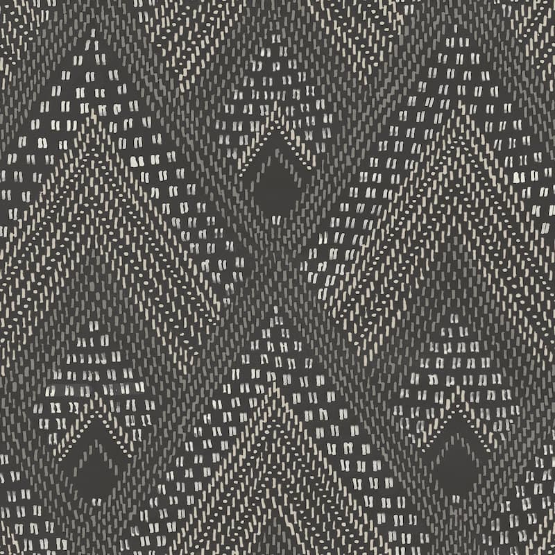 Seabrook Designs Boho Rhapsody Panama Boho Diamonds Unpasted Wallpaper
