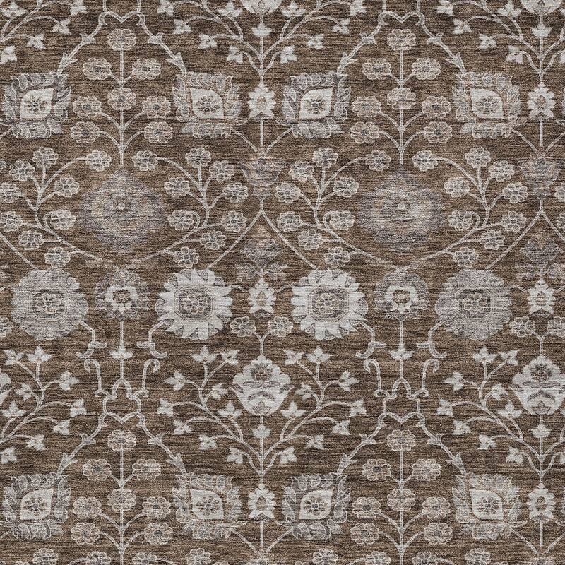 HomeRoots Floral Transitional Rectangle Outdoor Rug