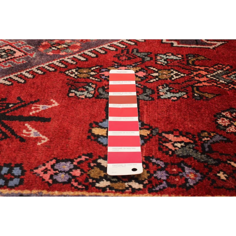 ECARPETGALLERY Hand-knotted Andelz Red Wool Rug - 4'2 x 6'11