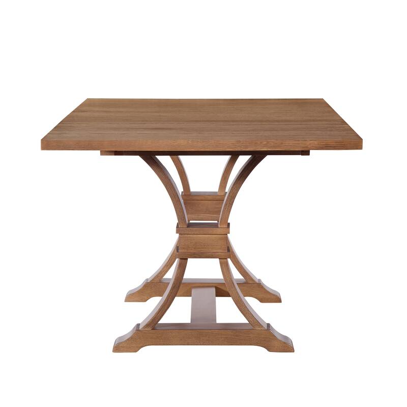 Christopher Knight Home - Farmhouse 7-Piece Dining Set with Wood Upholstered Chairs