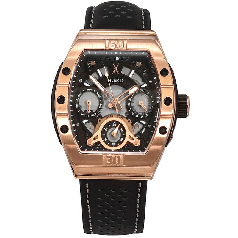 Egard Women's Patriot Rose Black Dial Watch - WCH-5076-M0H391 - 6 (36)