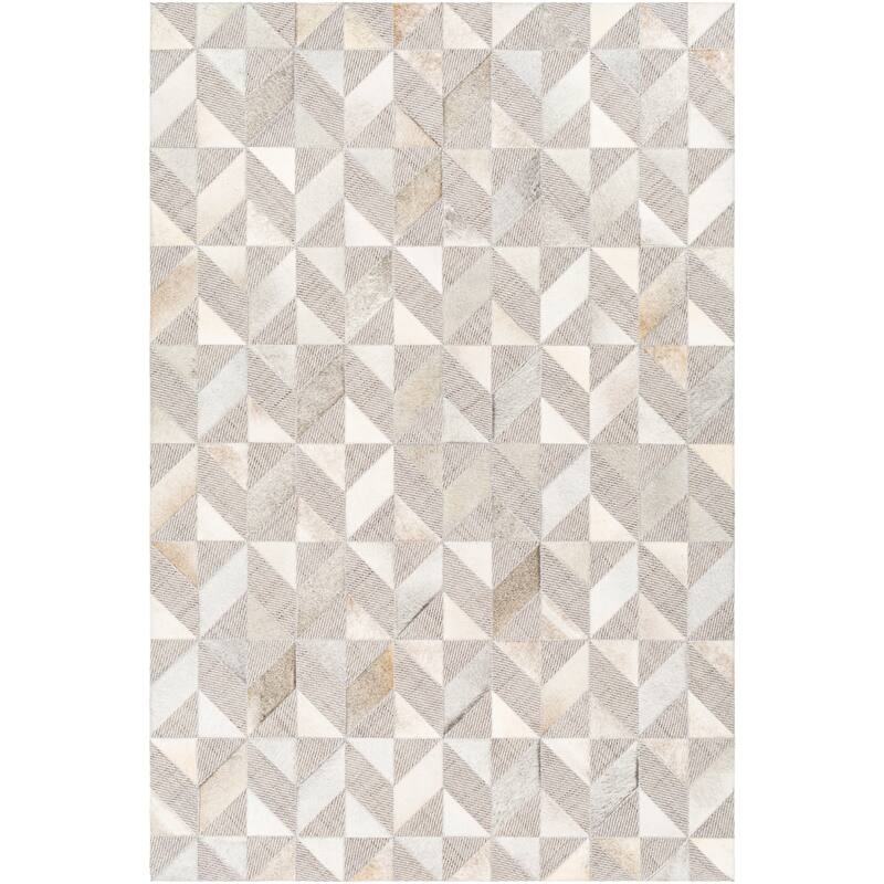 Surya Medina Modern Hair-on-hide Leather Area Rug