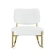 preview thumbnail 15 of 44, Roomfitters Teddy Suede Rocking Chair with Gold Legs, Cushioned Modern Accent Chair for Living Room or Office