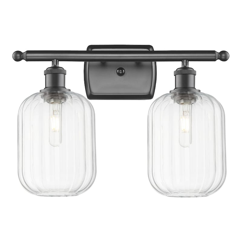 Innovations Lighting 516-2W-13-17 Preston Vanity Preston 2 Light 17" - Oil Rubbed Bronze / Clear