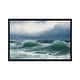 preview thumbnail 7 of 7, iCanvas "Stormy sea with translucent breakers, 1894 " by David James Framed Ebony - 18x26