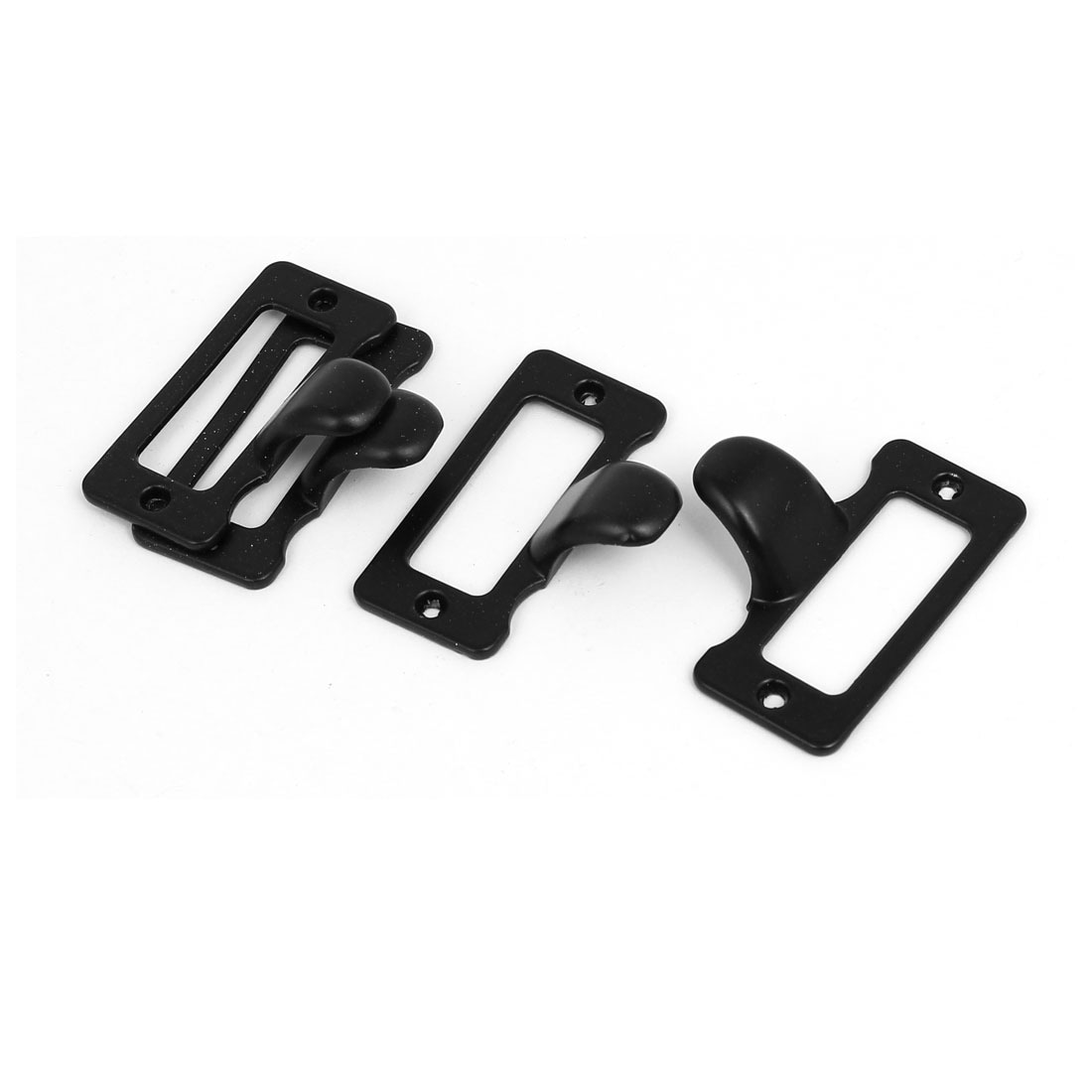 File Drawer Cabinet Tag Frame Label Holder Pull Handles Black 48mm x 22mm  4PCS - 48x22mm