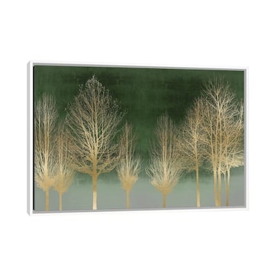 iCanvas "Gold Forest On Green" by Kate Bennett Framed Canvas Print