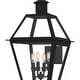 preview thumbnail 5 of 5, Rue De Royal 4-Light Earth Black Outdoor Wall Lantern