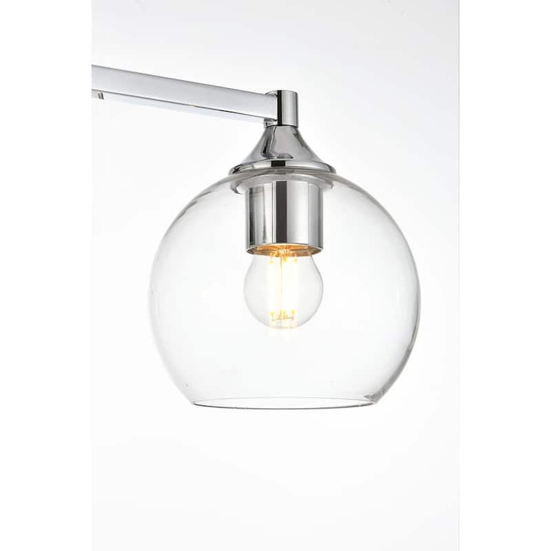 Felz 1 Light Black and Clear Bath Sconce