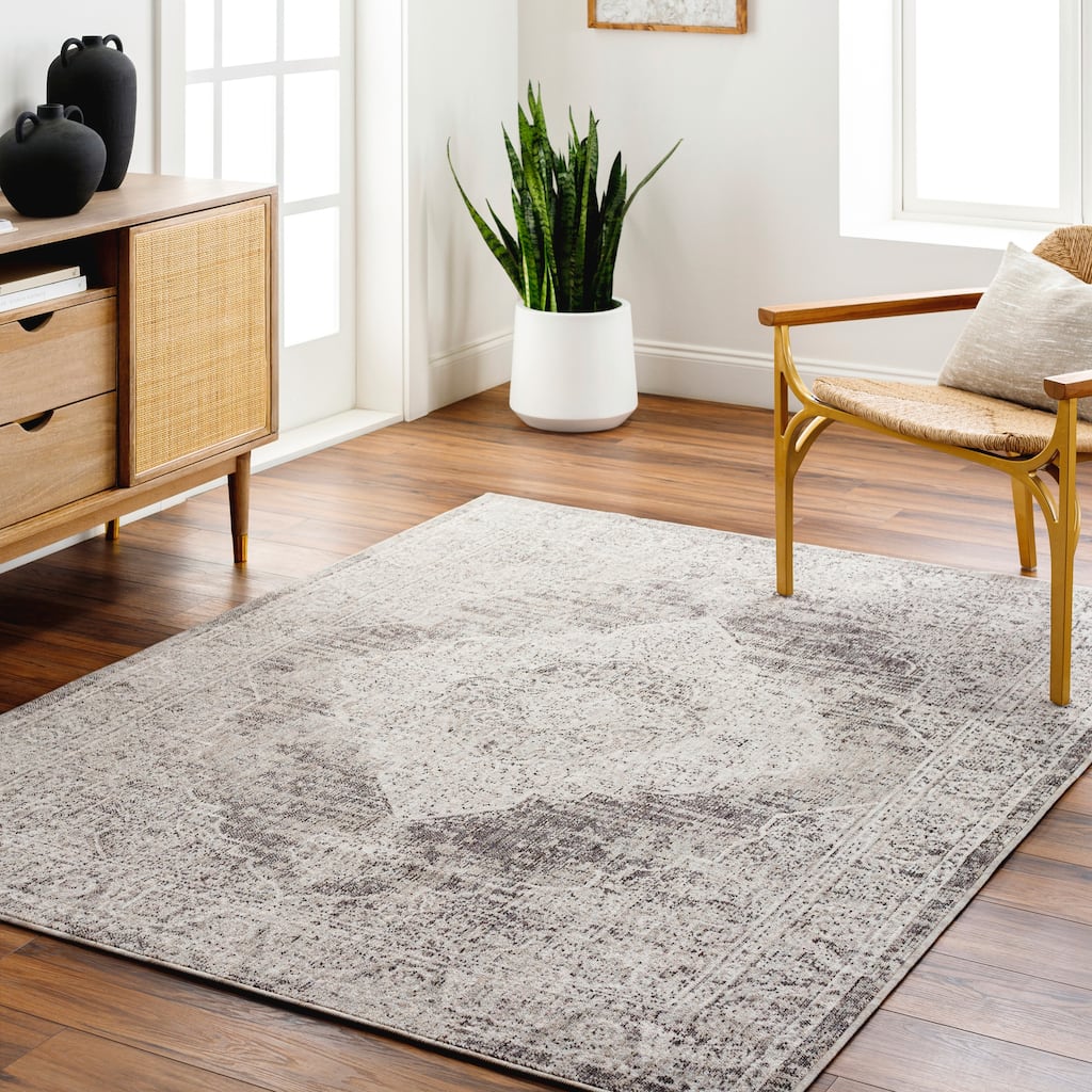 Livabliss Juliet Distressed Persian Recycled Outdoor Safe Area Rug