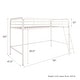 preview thumbnail 13 of 20, Avenue Greene Avery Junior Twin Metal Loft Bed