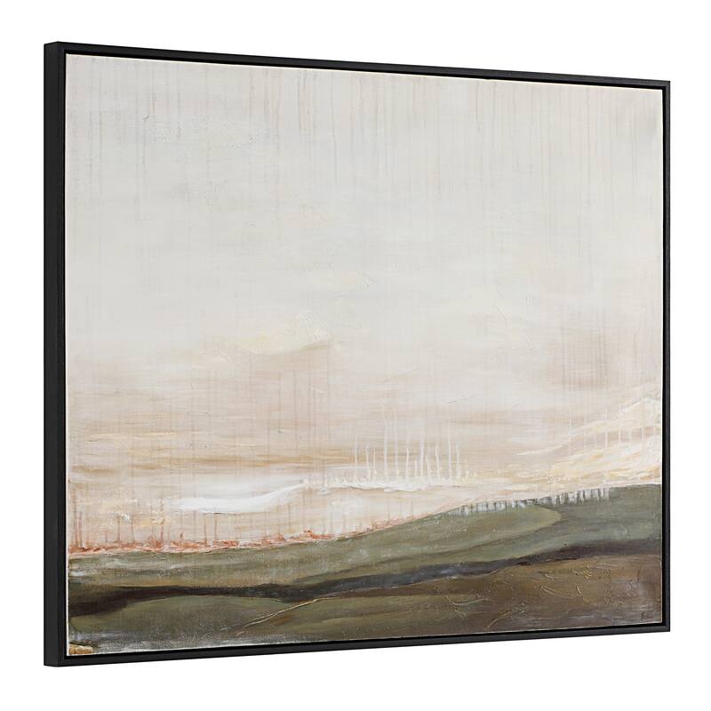 Mackay 40" H x 50" W Canvas Art, White