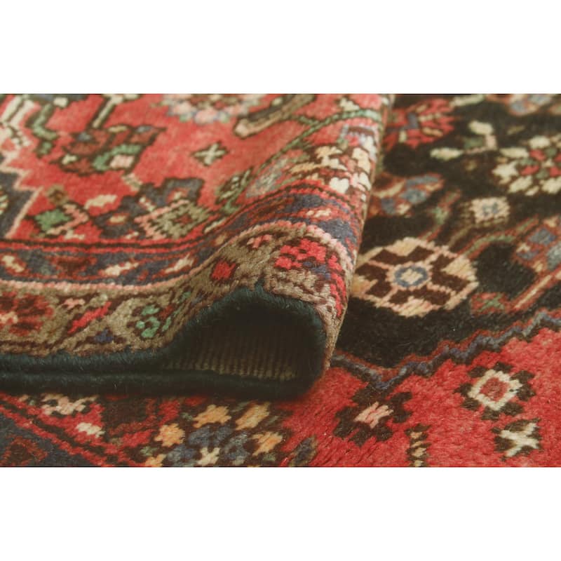 Fine Vintage Distressed Lylah Rust/Charcoal Runner - 3'2" x 9'3"