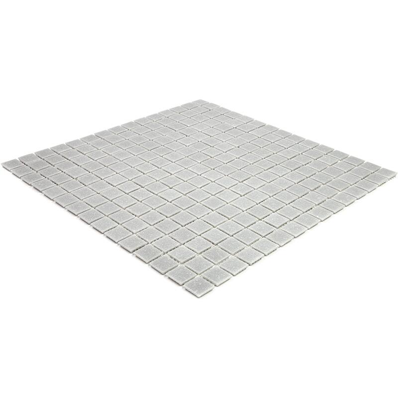 Apollo tile 12" x 12" Dune Glossy Ice Gray Glass Tile (20 sq ft/case) - 20 Pack