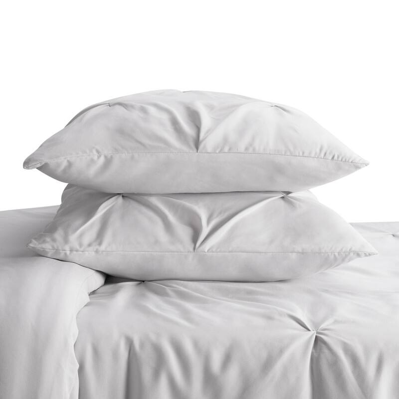 Serta Simply Clean Antimicrobial Pleated 3 Piece Comforter Set