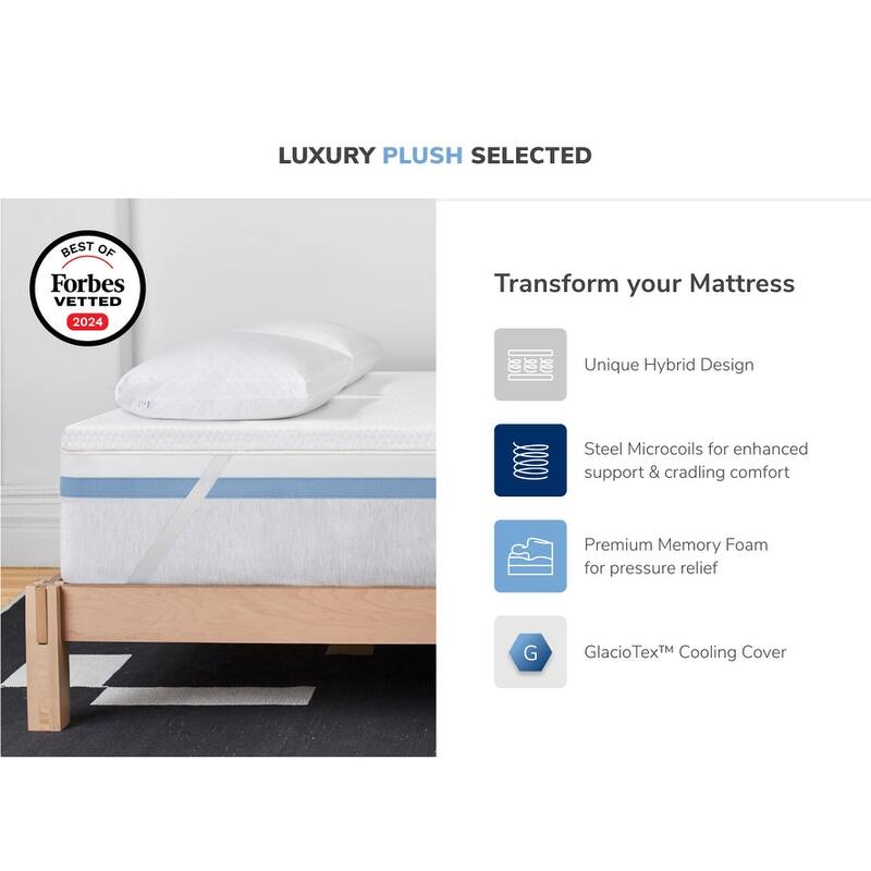 Helix GlacioTex Premium Mattress Topper - Luxury Plush