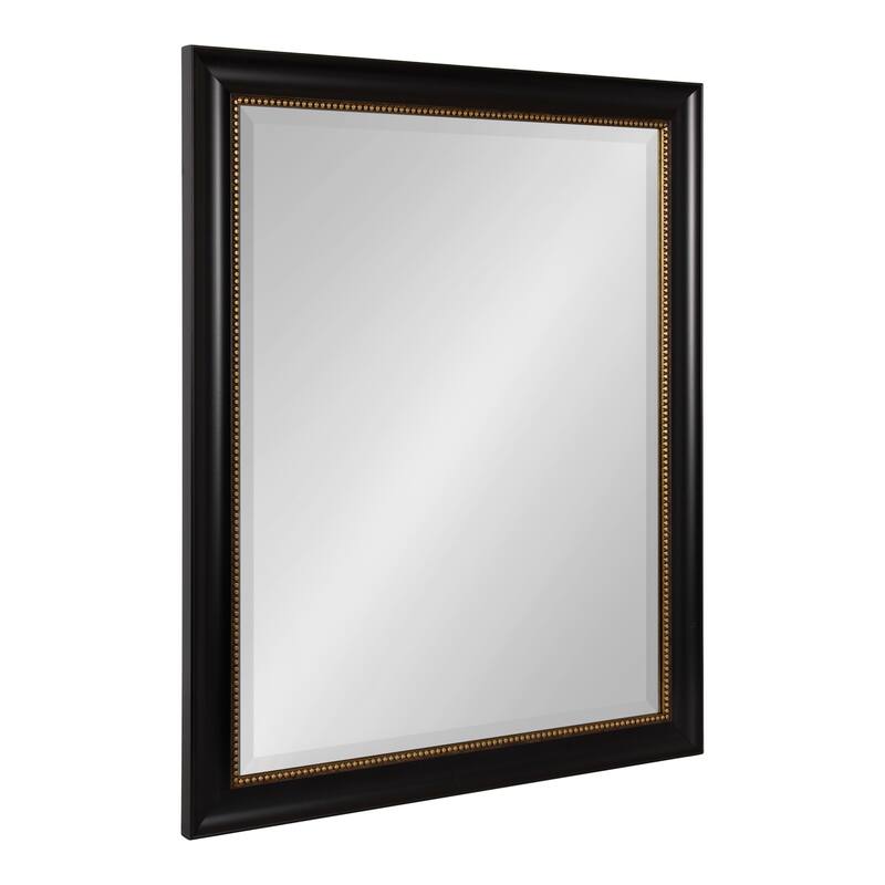 Kate and Laurel Parodi Rectangle Bathroom Wall Mirror - 26x32 - Black