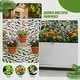 preview thumbnail 80 of 103, 72 in Metal Movable Planter Box with Trellis Privacy Screen Lockable Wheels