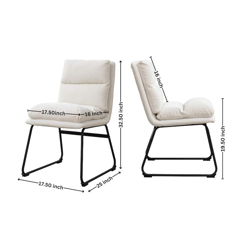 Upholstered Dining Chairs, Set of 2