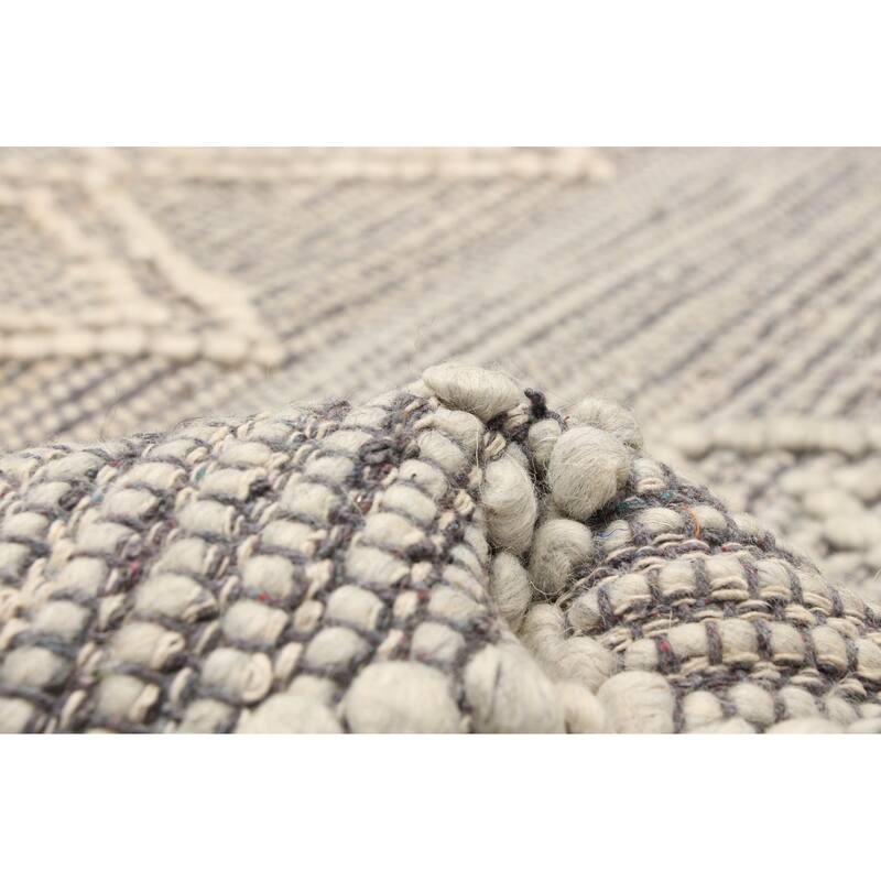 ECARPETGALLERY Braid weave Sienna Tan Wool Rug - 6'2 x 9'2