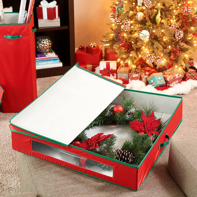 Household Essentials Christmas Wreath Storage Container