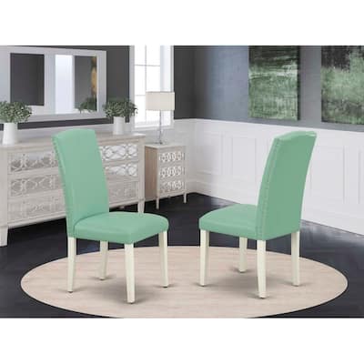 Parsons Chairs Set of 2 - PU Leather Dining Chairs - Modern Accent Chairs - Stylish Side Chairs