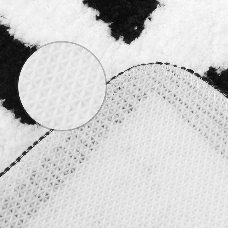 Cute Letter Bathroom Mat, Soft Non Slip Absorbent Bath Rug Machine Washable