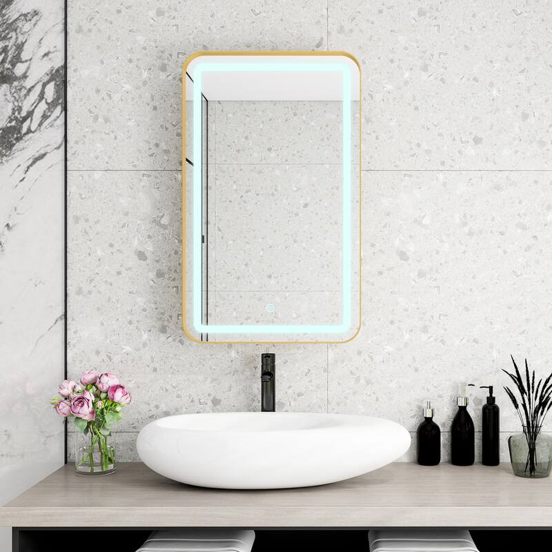 Rectangle Medicine Cabinet Mirror Bathroom Mirror with Storage