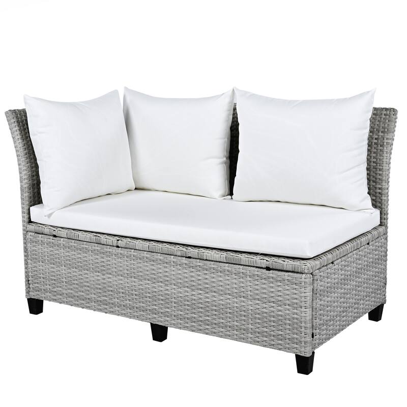 5-Piece Outdoor Patio Rattan Sofa Set
