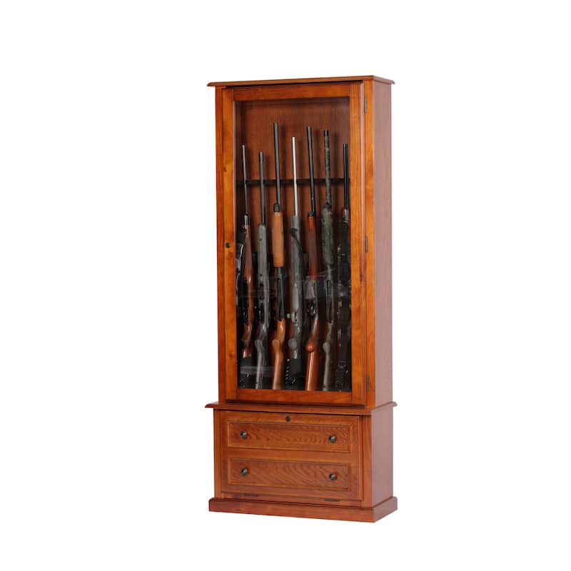 Classic Eight-gun Glass Door Display Cabinet