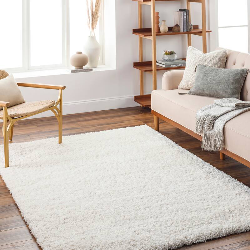 Livabliss Bogota Modern Solid Shag Area Rug